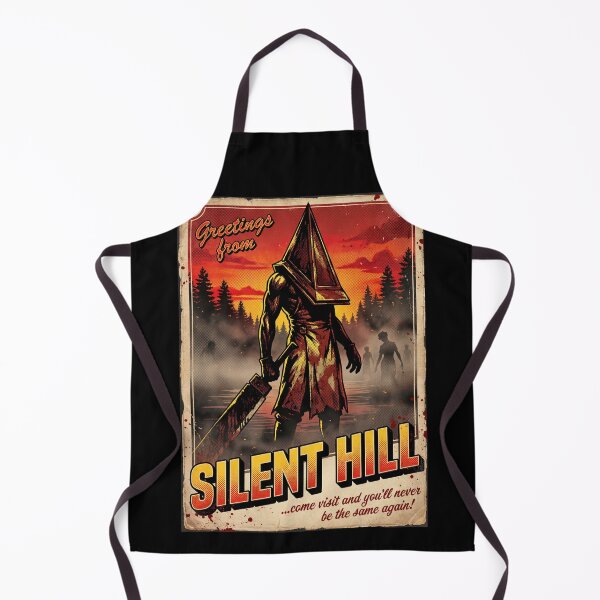 Item preview, Greetings From Pyramid Head Silent Hill 2 Remake Horror Monster Great Knife Red Pyramid Thing Executioner Blue Creek Apartments Lake Toluca Prison Boss Fight Symbolic Fan Art Collage designed and sold by Senpaiwaves.