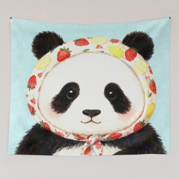 Item preview, Söt panda, Sweeet Panda in headscarf designed and sold by ArtSE46.