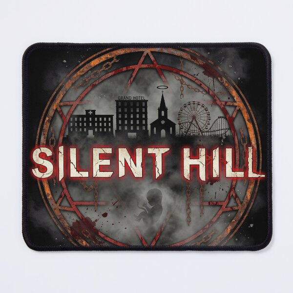 Item preview, Welcome to Silent Hill Remake Horror Monster Great Knife Red Pyramid Thing Executioner Blue Creek Apartments Lake Toluca Prison Boss Fight Symbolic Fan Art Collage designed and sold by Senpaiwaves.