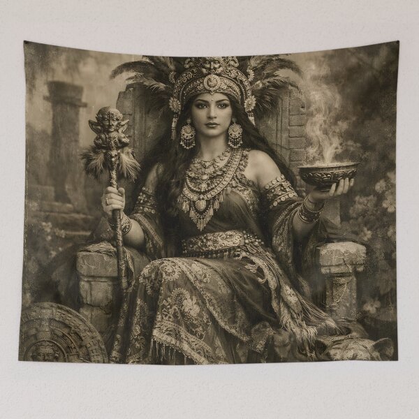 Item preview, Xochiquetzal – Aztec Goddess of Beauty, Love, and Creativity designed and sold by SoniaSarkali.