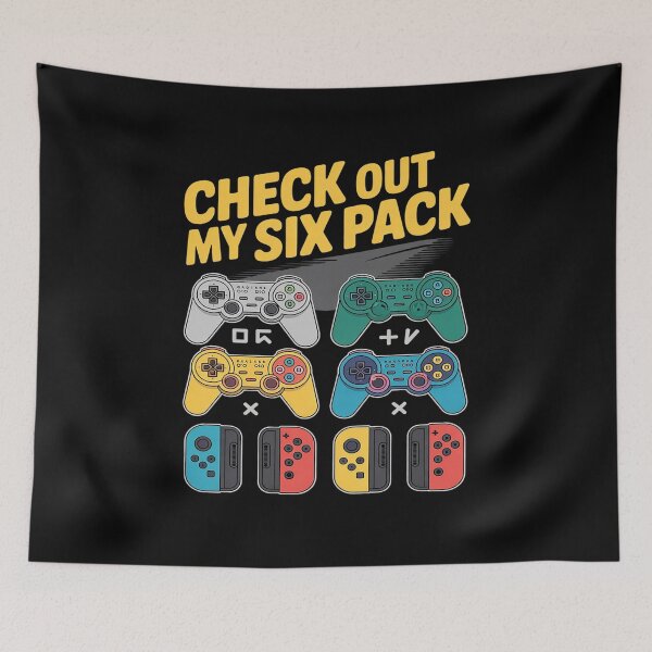 Item preview, Check Out My 6 Six Pack Gamer Video Game Lover  designed and sold by KotexTemu.