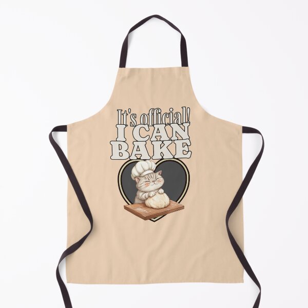 Item preview, IT'S OFFICIAL! I CAN BAKE Cat designed and sold by JusTiceT-shirts.