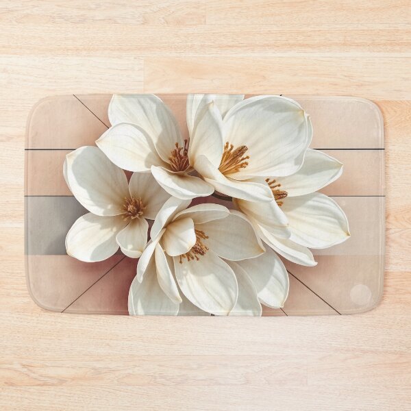 Item preview, White Magnolia Flowers designed and sold by SolaoLab.