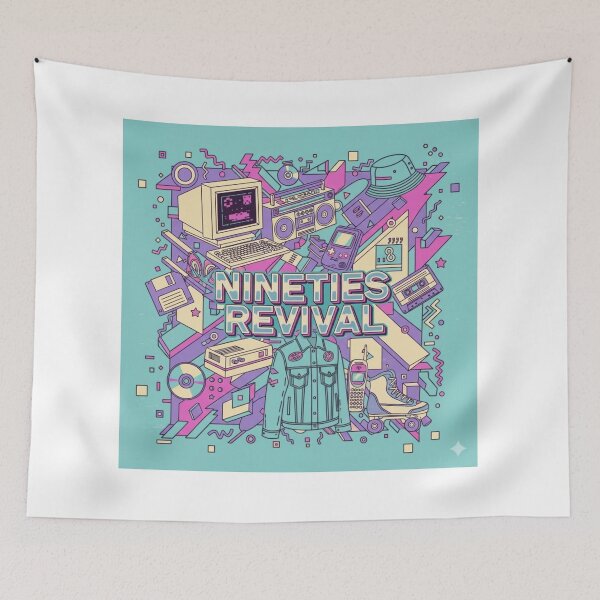 Item preview, Timeless 90s Retro Logo – Vintage Aesthetic & Pure Nostalgia designed and sold by GlobalBoom.