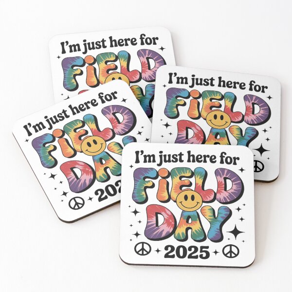 Item preview, Tie Dye Just Here For Field Day 2025 Peace Sign Teacher Kid  designed and sold by InspiredFoul.