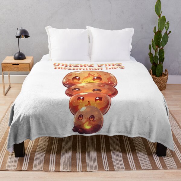 Item preview, Where Fire Breathes Life – Cute Elemental Fire Slime Family designed and sold by Monzora.