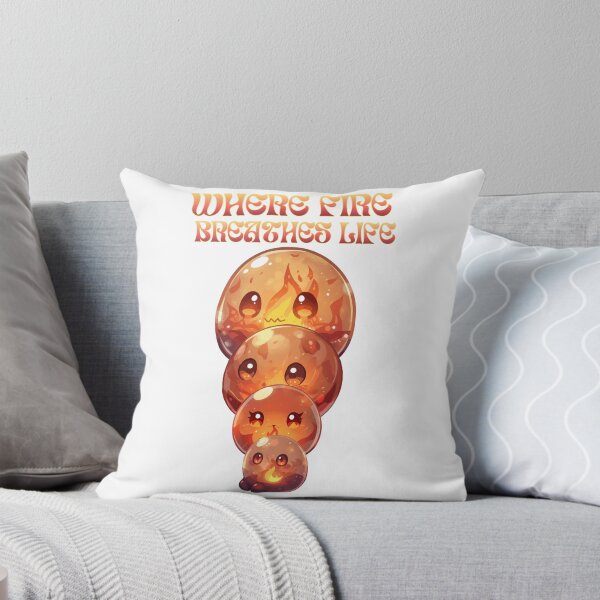 Item preview, Where Fire Breathes Life – Cute Elemental Fire Slime Family designed and sold by Monzora.