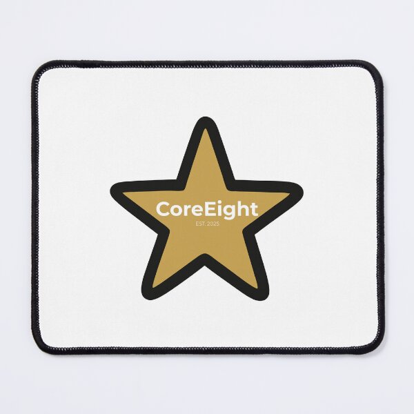 Item preview, CoreEight Gold Star Logo EST 2025 – Minimalist Premium Brand Design for T-Shirts & Stickers designed and sold by CoreEight.