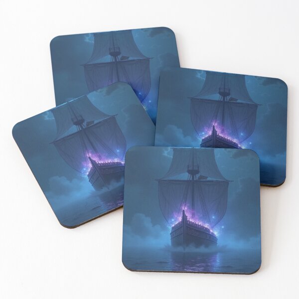 Item preview, Dark Anime Ghost Ship – Mystic Aura Voyage designed and sold by OhmAuraArt.