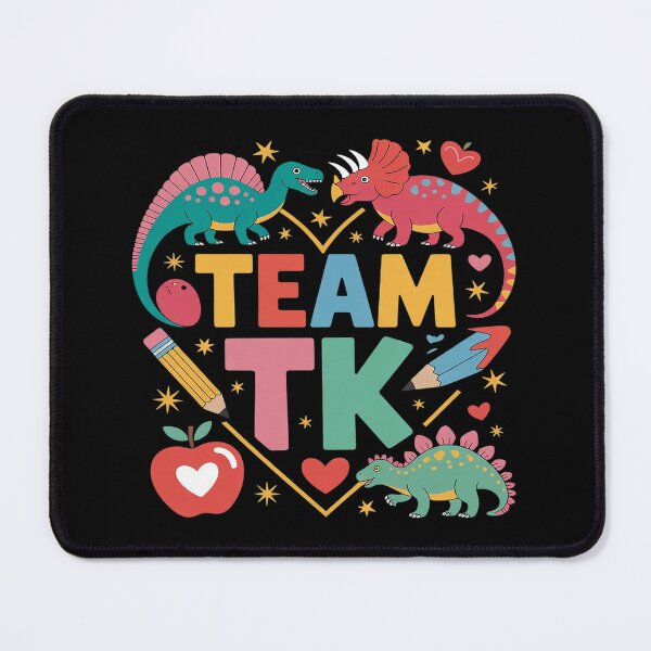 Item preview, TK Team TK Teacher Student Kid Heart Dinosaur Funny TK Squad designed and sold by InspiredFoul.