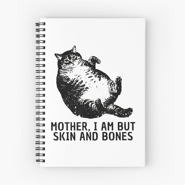 Item preview, Mother I Am But Skin And Bones Cat, Funny Fat Cat, Lazy Cat Humor, Chonky Cat Meme,Gift For Cat Mom,Cat Mama designed and sold by MaiaRayno.