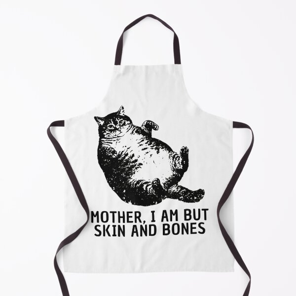 Item preview, Mother I Am But Skin And Bones Cat, Funny Fat Cat, Lazy Cat Humor, Chonky Cat Meme,Gift For Cat Mom,Cat Mama designed and sold by MaiaRayno.