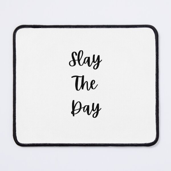 Item preview, Slay The Day Motivational Script Typography Quote designed and sold by DesignsFor-U.
