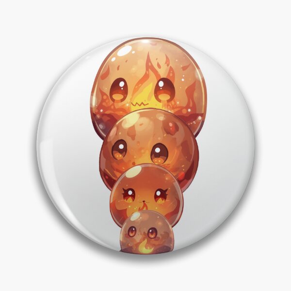 Item preview, Where Fire Breathes Life – Cute Elemental Fire Slime Family designed and sold by Monzora.
