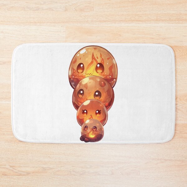 Item preview, Where Fire Breathes Life – Cute Elemental Fire Slime Family designed and sold by Monzora.