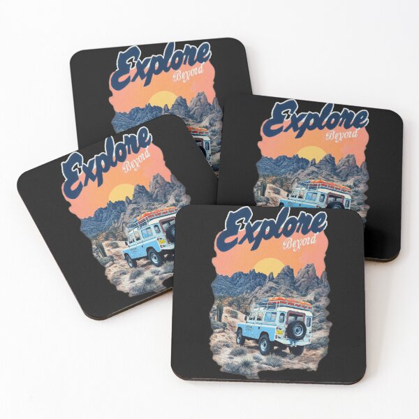 Item preview, Explore Beyond Classic Land Rover Defender - Vintage Travel Illustration for Adventure Fans designed and sold by KrintoryTees.