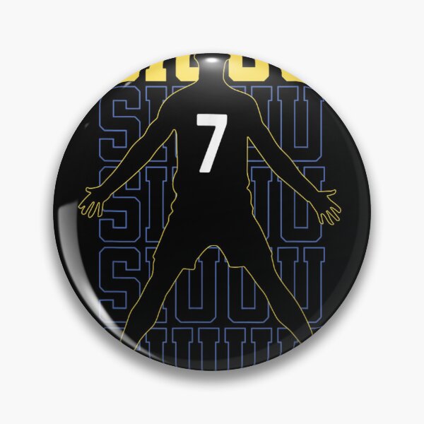 Item preview, Siuuu Celebration Football Number Seven Minimal Sports Silhouette designed and sold by DorikoKazan.