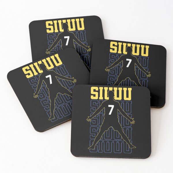 Item preview, Siuuu Celebration Football Number Seven Minimal Sports Silhouette designed and sold by DorikoKazan.