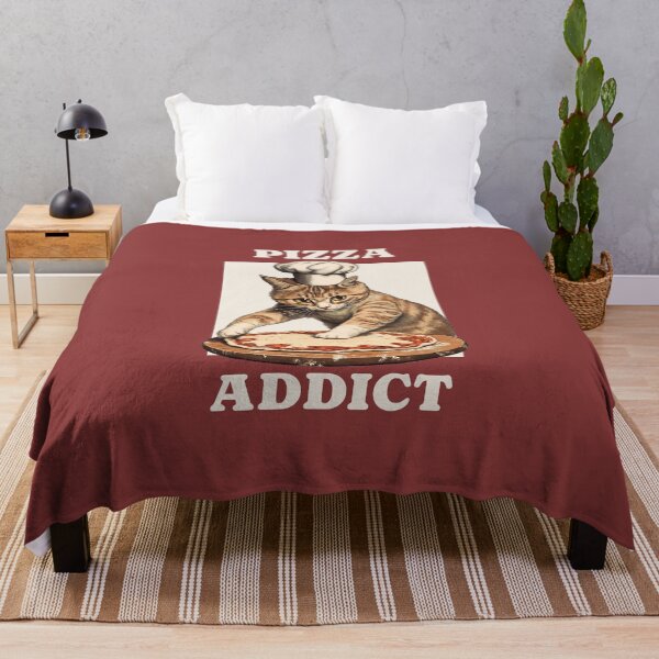Item preview, PIZZA ADDICT Cute Cat designed and sold by JusTiceT-shirts.