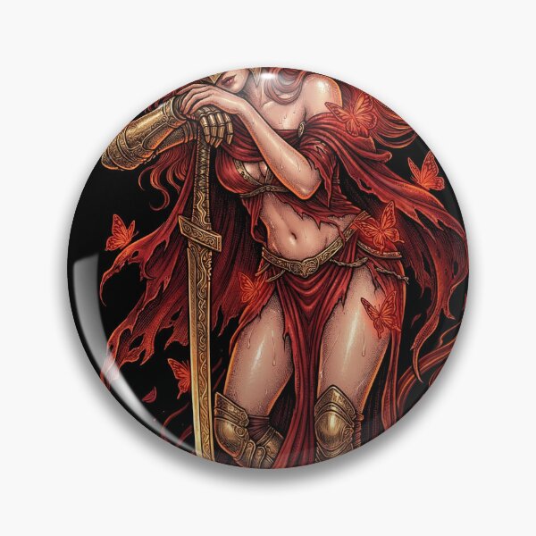 Item preview, Scarlet Goddess of Decay Unending Rot Flower Crimson Aeonia Lake of Putrescence Golden Order Betrayer Divine Tower Blooming Chaos Fan Art Portrait Illustration Poster T-Shirt Sticker Print Gift designed and sold by Senpaiwaves.