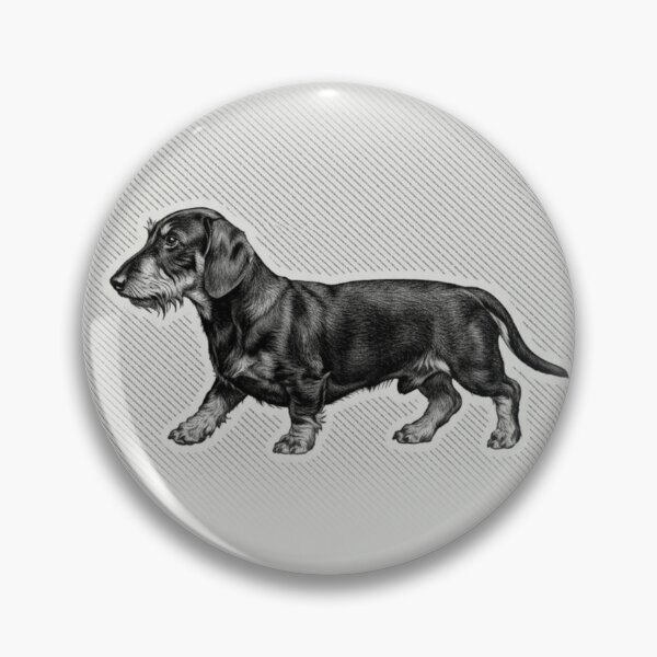 Item preview, Wire Haired Dachshund Vintage Portrait designed and sold by RPrintPulse.