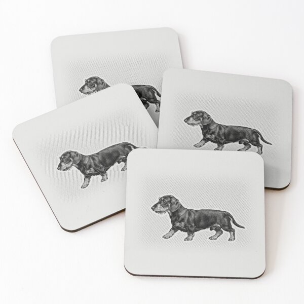 Item preview, Wire Haired Dachshund Vintage Portrait designed and sold by RPrintPulse.