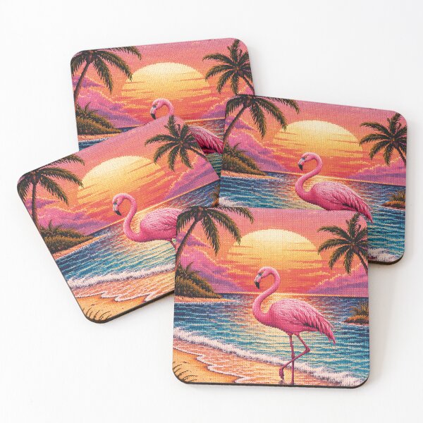 Item preview, Flamingo at sunset, knitting pattern designed and sold by Mauswohn.