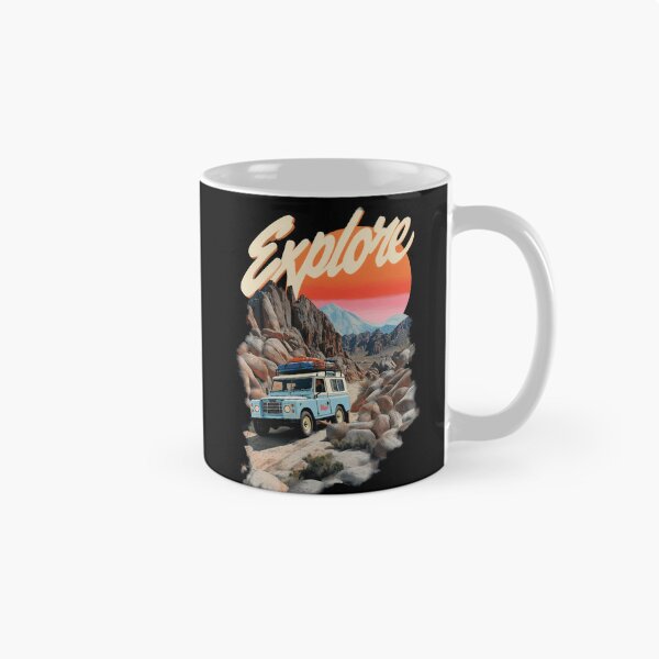 Item preview, Classic Off-Road SUV – Vintage Explorer Illustration with Explore Typography designed and sold by KrintoryTees.