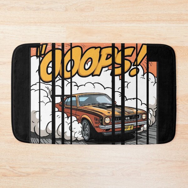 Item preview, Sports car doing burnout, smoke spelling Oops 2 designed and sold by Neon G.