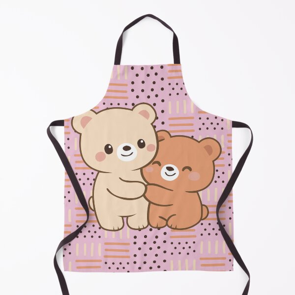 Item preview, Cute Bear Couple – Kawaii Illustration Sweet Love designed and sold by Wolagno.