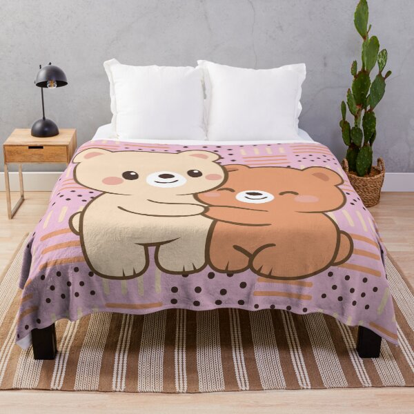 Item preview, Cute Bear Couple – Kawaii Illustration Sweet Love designed and sold by Wolagno.