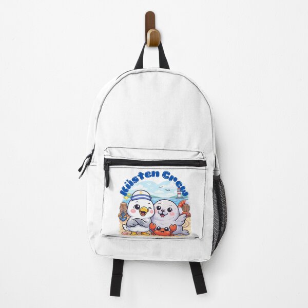 Item preview, Coastal Crew – Cute maritime cartoon design with seagull, seal & crab designed and sold by Fies-und-Fein.