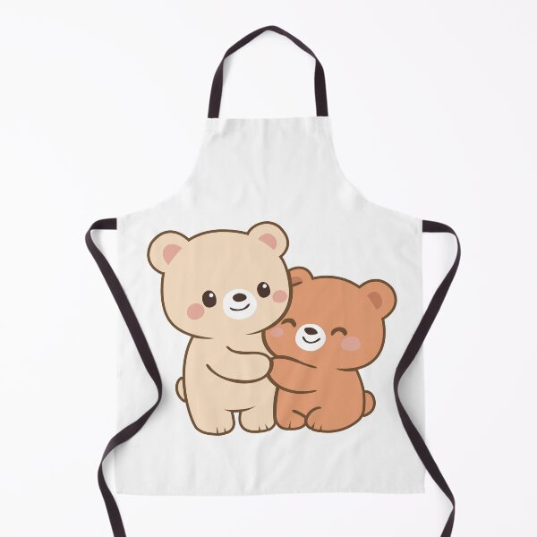 Item preview, Cute Bear Couple – Kawaii Illustration Sweet Love designed and sold by Wolagno.