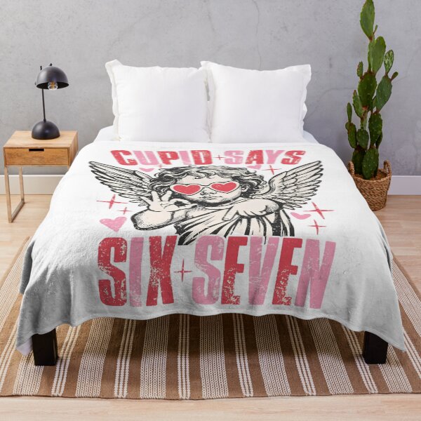 Item preview, Funny Six Seven Valentine's Day, Cupid Says Six Seven, 6 7 Valentines Day designed and sold by MaiaRayno.