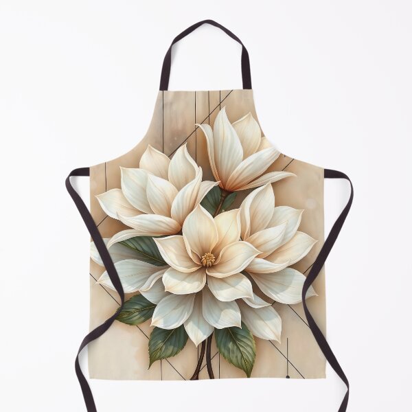 Item preview, Cream Magnolia Flowers, Abstract Art designed and sold by SolaoLab.
