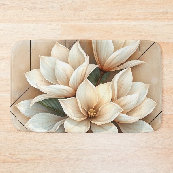 Item preview, Cream Magnolia Flowers, Abstract Art designed and sold by SolaoLab.