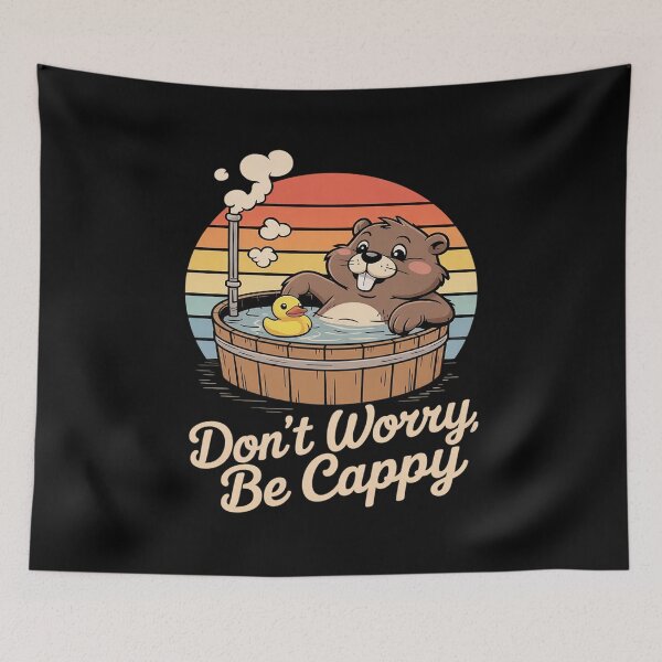 Item preview, Capybara Dont Worry Be Cappy Cute Capy Rodent Women Men Kids  designed and sold by InspiredFoul.