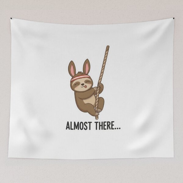 Item preview, Funny Sloth Fitness - Almost There designed and sold by t-shirt studio.