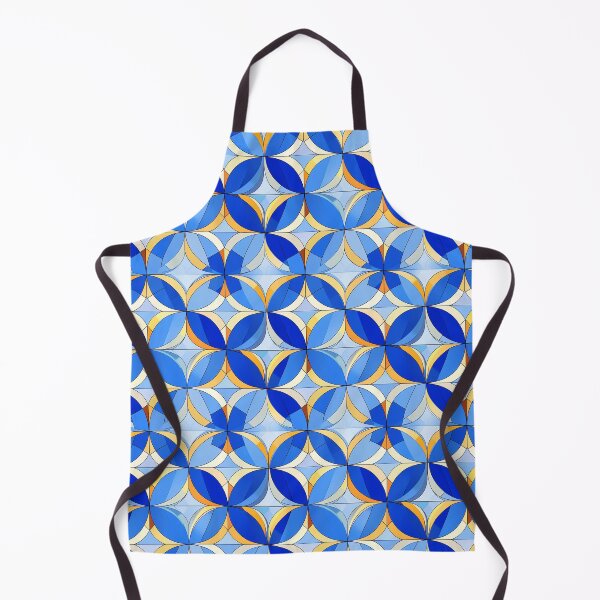 Item preview, Blue Stained Glass   - Abstract Geometric Shape Pattern - Gifts For Girls designed and sold by RoyalStarsPatts.