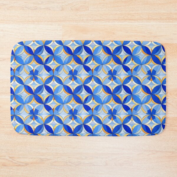 Item preview, Blue Stained Glass   - Abstract Geometric Shape Pattern - Gifts For Girls designed and sold by RoyalStarsPatts.