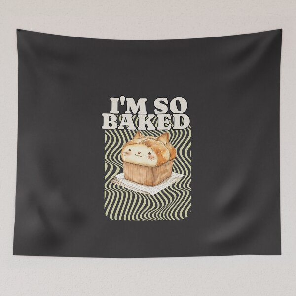 Item preview, I'M SO BAKED Cat designed and sold by JusTiceT-shirts.