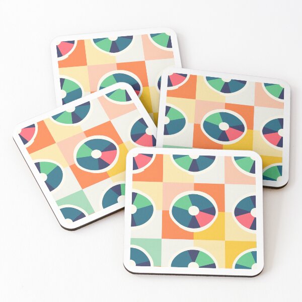 Item preview, Colorful Circular Disk Retro -  Abstract Shape Geometric Pattern - Valentines Gifts For Men designed and sold by RoyalStarsPatts.