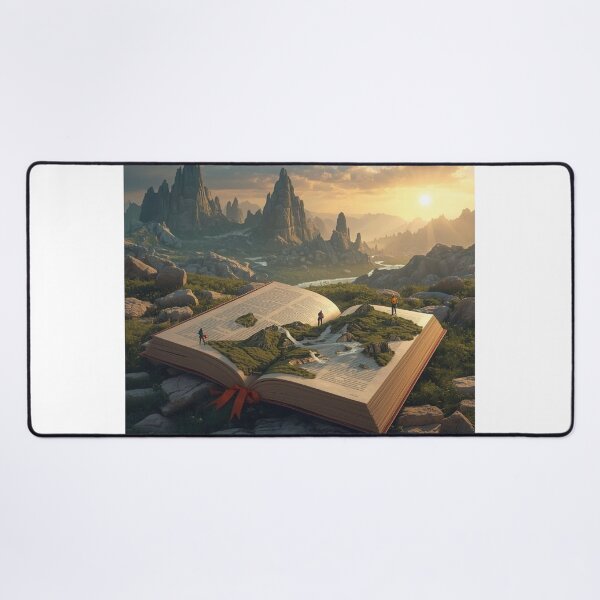 Item preview, Open Book Revealing a Magical Landscape designed and sold by Wonderful Designs.