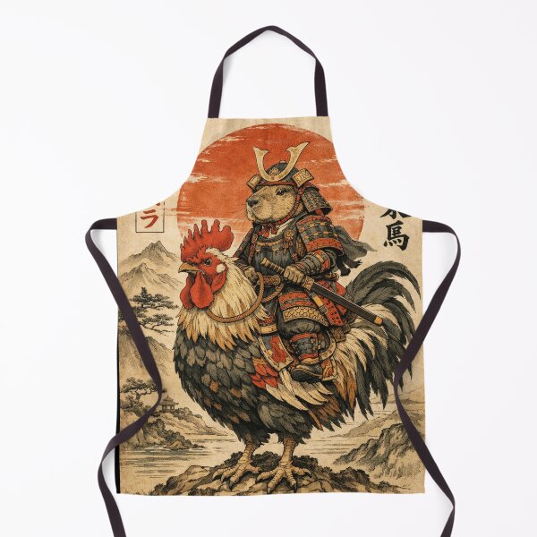 Item preview, Vintage Japanese Samurai Capybara Rooster Chicken Anime designed and sold by will freed18.