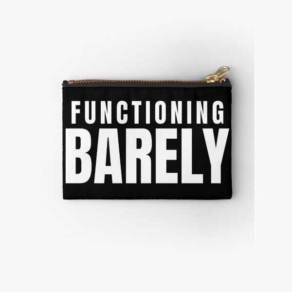Item preview, Functioning Barely – Funny Burnout Quote Design designed and sold by PixelPlush.