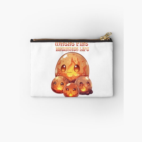 Item preview, Where Fire Breathes Life – Cute Elemental Fire Slime Family designed and sold by Monzora.