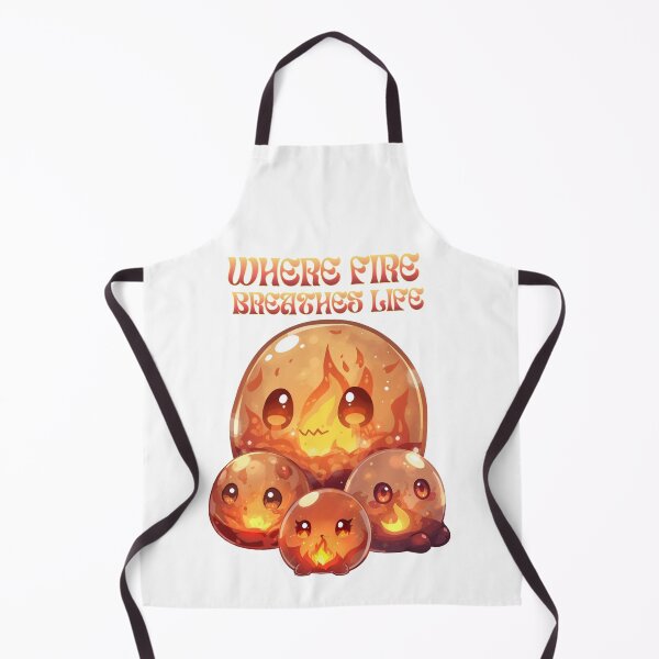 Item preview, Where Fire Breathes Life – Cute Elemental Fire Slime Family designed and sold by Monzora.
