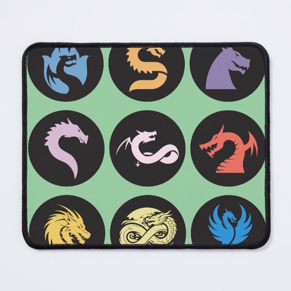 Item preview, Dragon Emblems Collection – Modern Mythical Icons in Bold Colors designed and sold by UI Expert.