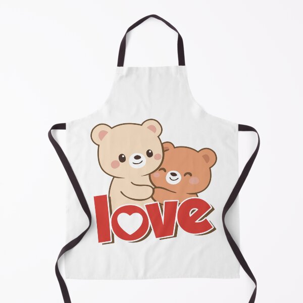 Item preview, Cute Bear Couple – Kawaii Illustration Sweet Love designed and sold by Wolagno.