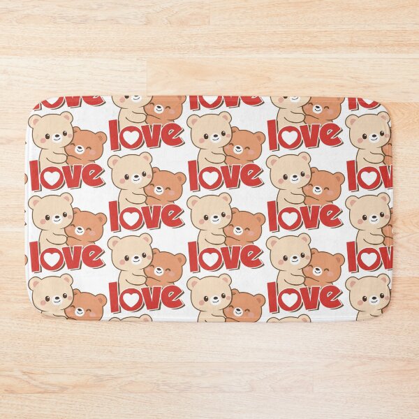 Item preview, Cute Bear Couple – Kawaii Illustration Sweet Love designed and sold by Wolagno.
